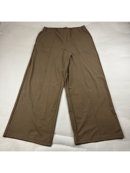 Old Navy Pants - Old Navy Sediment Brown Power Soft Knit High Rise Wide Leg Trouser XL